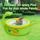 dinosaur shaped paddling pool with sprinkling dino head Thumbnail Image 4