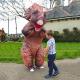 rafalacy inflatable jurassic triceratops costume outfit for adult dino costume funny air blow up costume party fancy dinosaur suit Thumbnail Image 4