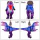 Inflatable T-rex Rider Costume - Olyee Thumbnail Image 2