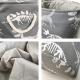 heavyweight dinosaur fossil collapsible laundry basket with handles Thumbnail Image 3