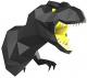 papercraft  t-rex dinosaur head wall mount in various colours Thumbnail Image 1