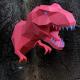 papercraft  t-rex dinosaur head wall mount in various colours Thumbnail Image 2