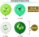 16 x assorted green dinosaur balloons Thumbnail Image 1