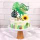 glittering green t-rex happy birthday cake topper  Thumbnail Image 4