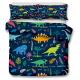 super soft microfiber dinosaur pattern double duvet cover with pillowcases Thumbnail Image 1