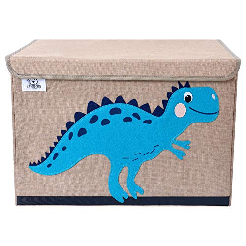 foldable large kids toy chest with flip-top lid