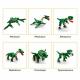 joyin oyin stem dinosaurs toy for kids, 673 pcs 6-in-1 dinosaur toys building block set, t-rex building bricks dinosaur toy set Thumbnail Image 2