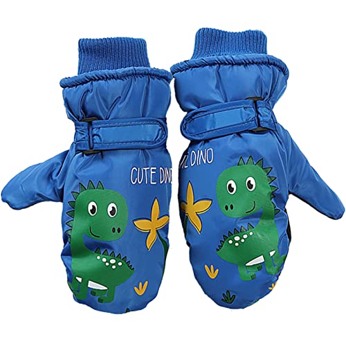 View the best prices for: Waterproof Warm Kids Dinosaur Mittens - Ages 3-7 - Vivianan
