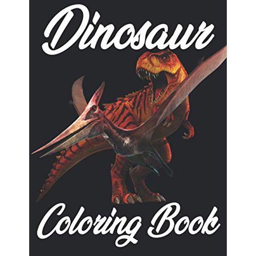 Realistic  Dinosaur Coloring Book for Adults
