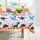 watercolour dinosaur party tablecloth 137cm x 274cm Thumbnail Image 4