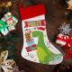 personalised dinosaur christmas stocking Thumbnail Image 3