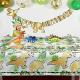 gold dinosaur party table cover 137 x 274cm Thumbnail Image 3