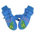 Fleece Lined Dino Eats Pizza Mittens - 5 Different Colours - 2 Sizes Main Thumbnail