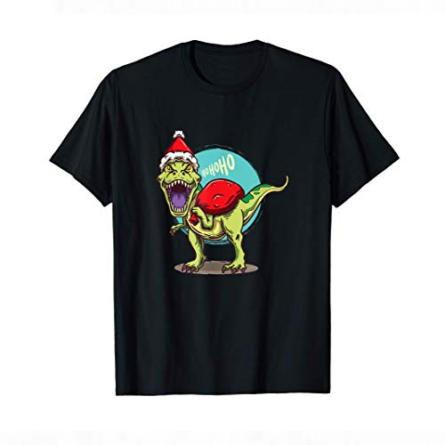 Dinosanta - Dinosaur Santa Clause Christmas T-Shirt