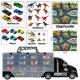 toy dinosaur transport truck with 2 helicopters, 12 cars & dino play mat Thumbnail Image 2