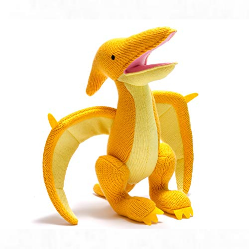  best years original by design Large Yellow Knitted Pterodactyl Dinosaur Soft Toy