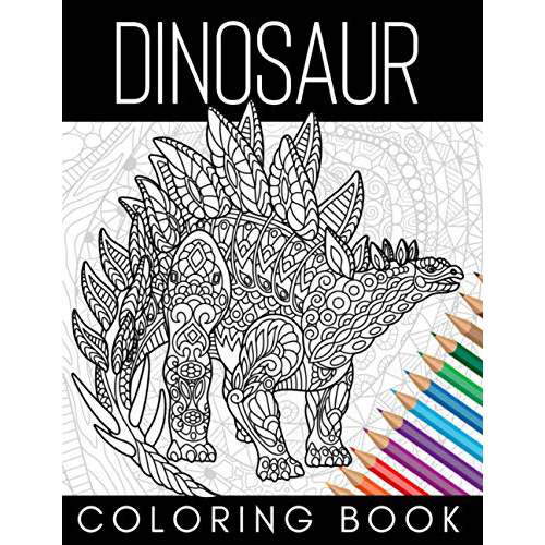 Adult Dinosaur Coloring Book with Realistic Pictures