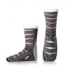 Mens Fleece Lined Slipper Socks with Dinosaur Face Main Thumbnail