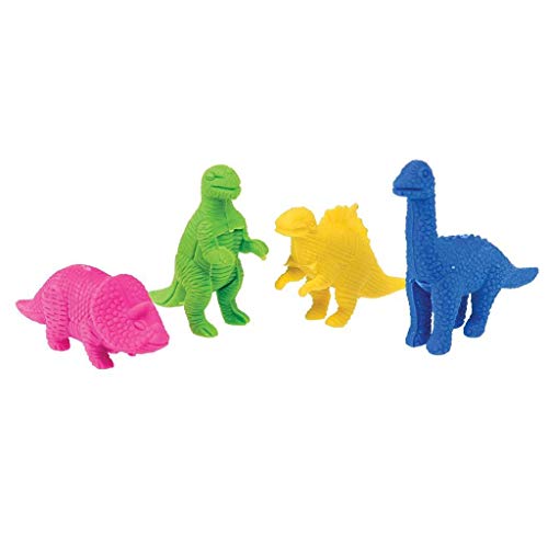 4 x Novelty Dinosaur Erasers
