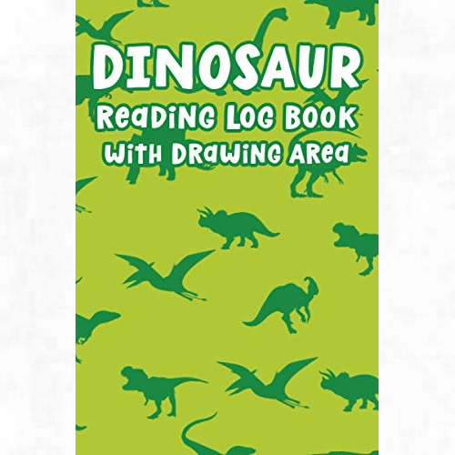 Dinosaur Reading Log Book with Drawing Area