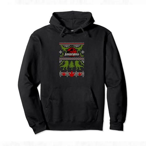 Jurassic World Deck The Hall With Dinosaurs Christmas Hoodie