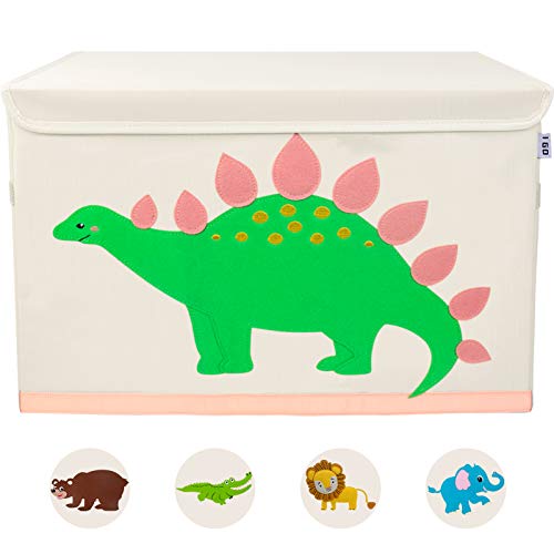 i go foldable large kids toy chest with lid - 36x53x36cm