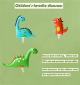 13pcs 3d dinosaur cake topper cupcake topper cake decorations for kids birthday baby shower party supplies Thumbnail Image 2