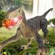 walking velociraptor robotic dinosaur with led lights and roaring sounds Thumbnail Image 5
