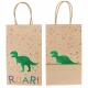 24 x paper dinosaur birthday party bags with handles Thumbnail Image 4