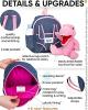 Small Pink T-Rex Plush Backpack - Naturally KIDS Thumbnail Image 4