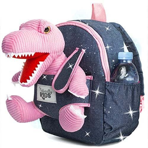 Small Pink T-Rex Plush Backpack - Naturally KIDS