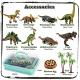 dino park play set including dinosaur figures, pull back cars & more Thumbnail Image 4