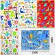 7 Pack Assorted Dinosaur Birthday Wrapping Paper Thumbnail Image 1