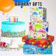 7 Pack Assorted Dinosaur Birthday Wrapping Paper Thumbnail Image 2