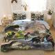 kids dino bedding set featuring realistic jurassic world dinosaurs Thumbnail Image 1