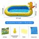inflatable paddling pool with yellow dinosaur and squirting jets Thumbnail Image 1