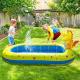 inflatable paddling pool with yellow dinosaur and squirting jets Thumbnail Image 5