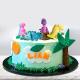 4pcs dinosaur cake toppers dinosaur cake decorations dinosaur figures set for dinosaur theme boy girl kid birthday babyshower party supplies Thumbnail Image 2