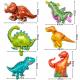 6 x dinosaur foil balloons Thumbnail Image 1