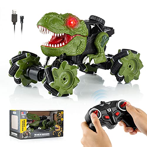Rechargeable Remote Control T-Rex Car With Light & Sound