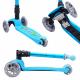 boldcube teeny foldable 3 wheel scooter - for ages 3-8 years old - flashing wheel lights - my first scooter for toddlers & little kids - birthday gift scooter for kids ages 4-7 (blue) Thumbnail Image 1