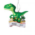 Personalized Christmas Tree Ornament - Green Raptor Main Thumbnail