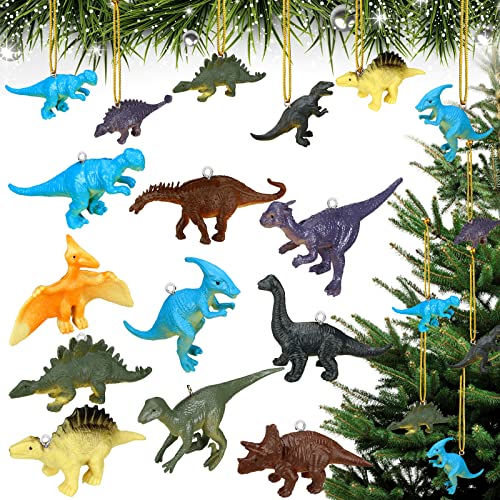  12 Piece Dinosaur Christmas Ornament Set