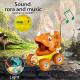 toy dinosaur press & go musical light & sound cars x 3 Thumbnail Image 1