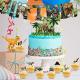 15pcs dinosaur cupcake toppers,1pcsdinosaur happy birthday banner,dino cake decorations for boy kids dinosaurtheme birthday party Thumbnail Image 3