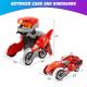 automatic transforming dinosaur toy car / robot with light & sound Thumbnail Image 5