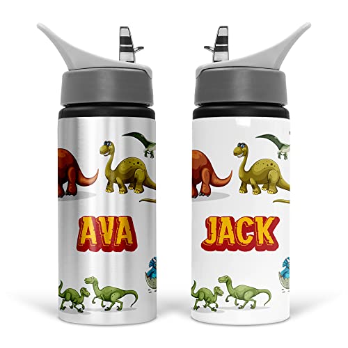 Personalised Dinosaur Water Bottle - Print Maniacs