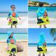 dinosaur kids hooded towel poncho for kids beach towel swimming pool bath towel surfing towel microfibre ultra soft and absorbent bathrobe for boys girls children toddler 2-8 years old Thumbnail Image 1