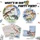 dinosaur party fossil tableware set for 16 guests Thumbnail Image 1