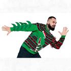 3D T-rex Christmas Jumper With Spines Main Thumbnail